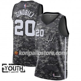 San Antonio Spurs Manu Ginobili 20 Nike City Edition Musta Lasten Pelipaidat Swingman